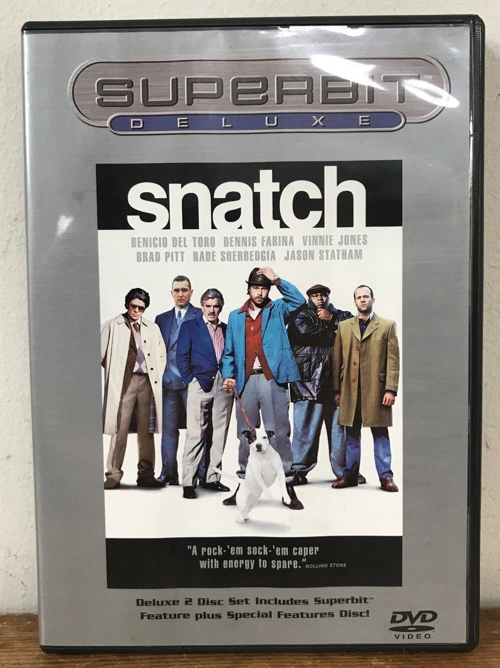 Snatch Brad Pitt Benicio Del Toro 2000 Superbit Deluxe 2 Disc DVD Movie